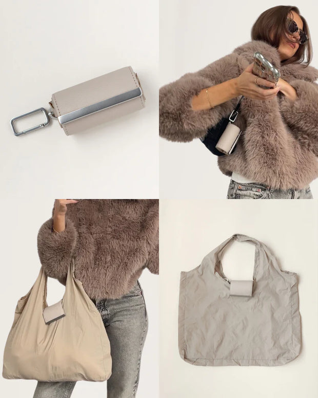 Keychain Tote Bag - Compact Expandable Shopping Bag That Fits On Your Keys