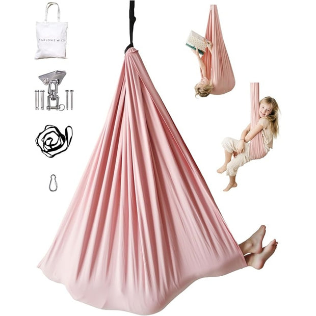 Embrace calm and development with this premium sensory compression swing