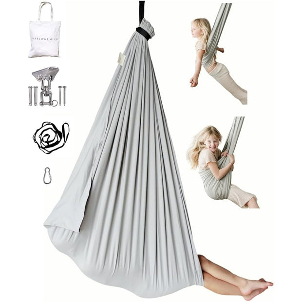 Embrace calm and development with this premium sensory compression swing