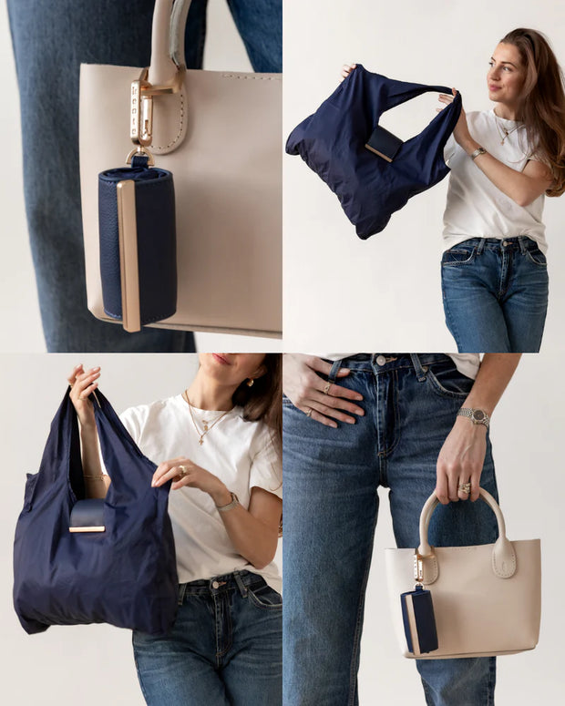 Keychain Tote Bag - Compact Expandable Shopping Bag That Fits On Your Keys