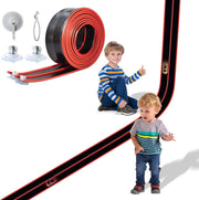 Flexible 15ft Race Track for Toy Cars – Bendable, Suction Cup Mount