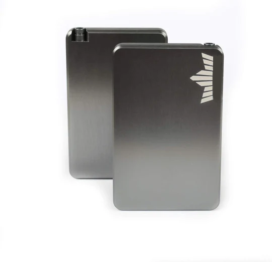Royal Box S-Line Slim Titanium Biturbo – Ultra-Slim Dual-Chamber Metal Storage Case