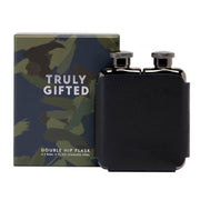 Elegant Botanical-Engraved Stainless Steel Hip Flask (350ml) - Luxury Gift Set