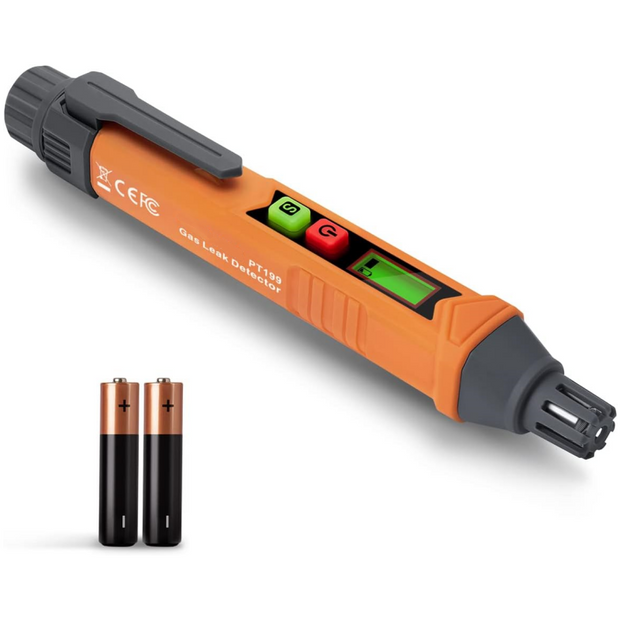 Home Gas Leak Detector - Portable Combustible Gas Sniffer with Audio/Visual Alarm for Methane