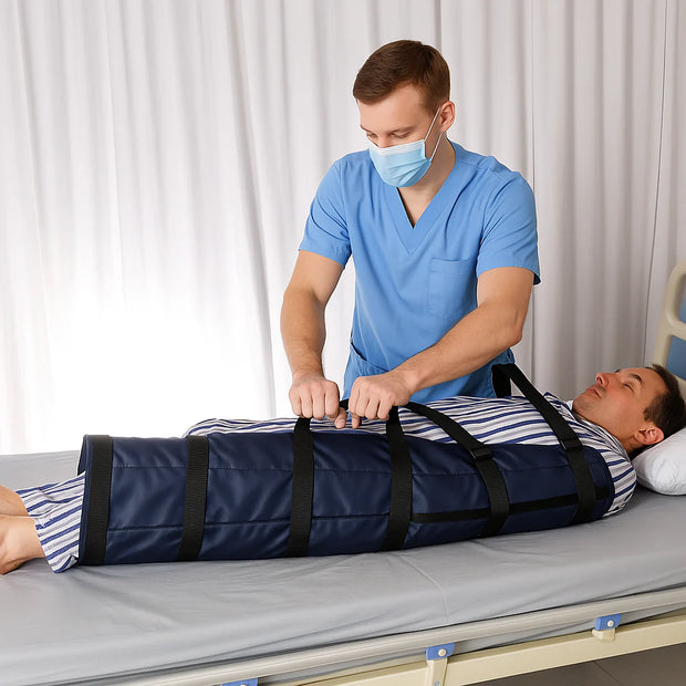 Elderly Bed Transfer Aid - Padded Support with Safety Handles