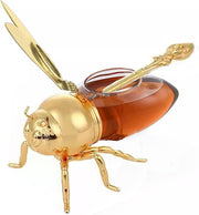 Decorative Bee-Shaped Honey Pot with Dipper