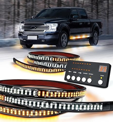 70" Dual-Row LED Strobe Strips - 864 LED Emergency Vehicle Lights