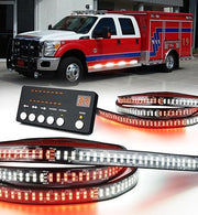 70" Dual-Row LED Strobe Strips - 864 LED Emergency Vehicle Lights