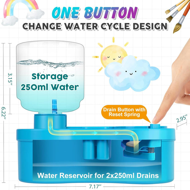 5-in-1 Artist Brush Cleaning Station