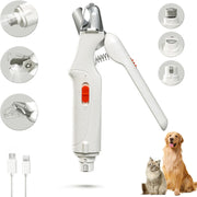 2-in-1 Pet Nail Trimmer & Grinder with LED Light