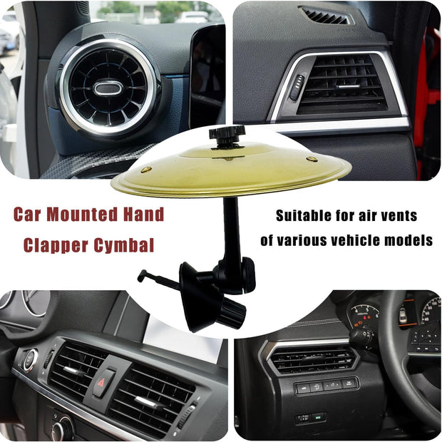 Mini Car Vent Cymbal - Musical Dashboard Accessory