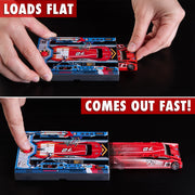 Flat-to-Fast Launcher Car - The Thinnest Transforming Toy Car!