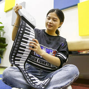 Collapsible Silicone Keyboard - Full 61 Keys Portable Piano