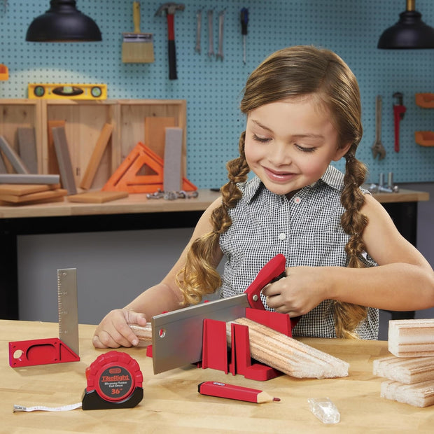 Kids Construction Play Set - Realistic Role-Play Tools with Foam Wood