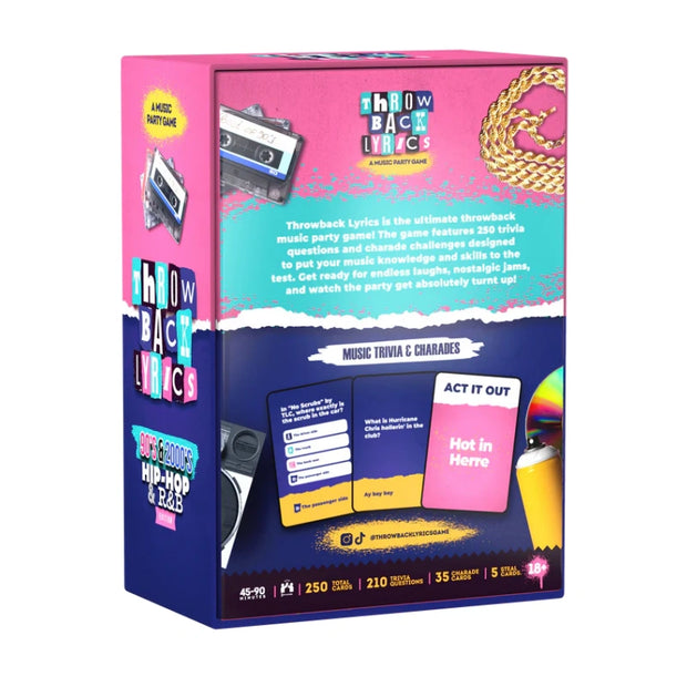 90s & 2000s Hip-Hop R&B Trivia Card Game