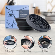 Collapsible Ice Facial Bowl - Built-in Ice Tray for Home Cryotherapy, Skin Tightening & Acne Relief