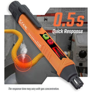 Home Gas Leak Detector - Portable Combustible Gas Sniffer with Audio/Visual Alarm for Methane