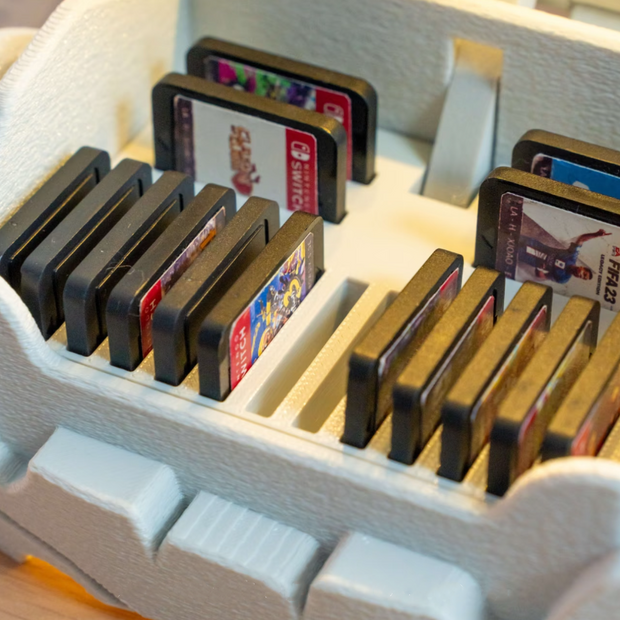 Voice-Activated Bokoblin Treasure Chest - Switch Game Card Storage Box with Sound Effects & Glow