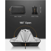 Travel Tech Organizer - Water-Resistant Gadget Case with Dividers