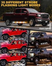 70" Dual-Row LED Strobe Strips - 864 LED Emergency Vehicle Lights