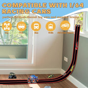 Flexible 15ft Race Track for Toy Cars – Bendable, Suction Cup Mount
