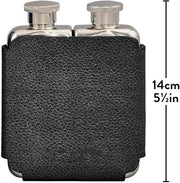 Elegant Botanical-Engraved Stainless Steel Hip Flask (350ml) - Luxury Gift Set