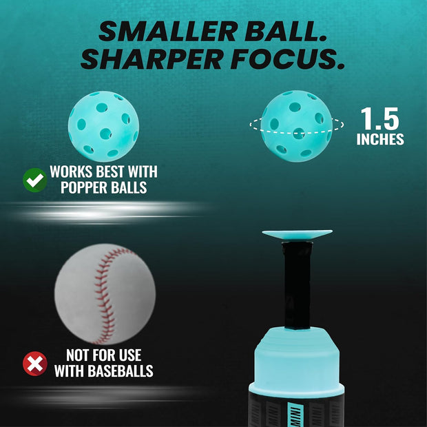 Revolutionize Your Baseball Swing: Solo Hitting Trainer with Popping Ball Action – Perfect for All Ages!(1 Popper Ball Included)
