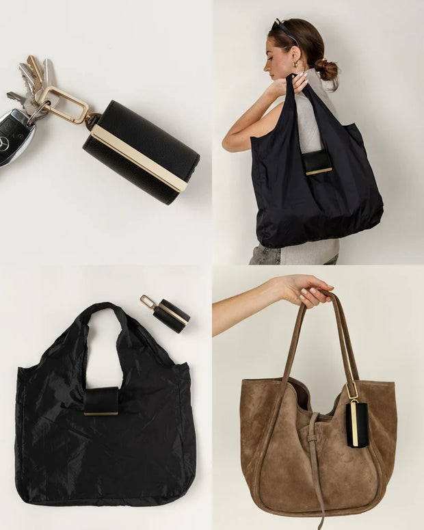 Keychain Tote Bag - Compact Expandable Shopping Bag That Fits On Your Keys
