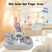 Compact Finger Drum Set - Portable Desktop Percussion Instrument with Multiple Modes