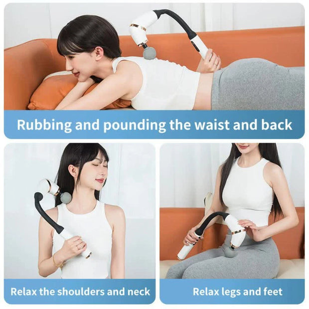 Deep Tissue Percussion Massage Gun - Portable Muscle Recovery Tool with 6 Speeds