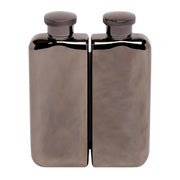 Elegant Botanical-Engraved Stainless Steel Hip Flask (350ml) - Luxury Gift Set