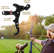 360° Rotatable Thumb Release for Compound Bows