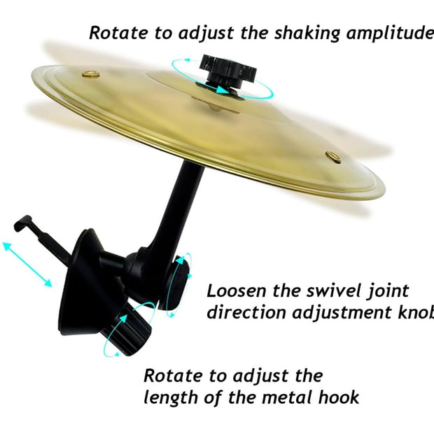 Mini Car Vent Cymbal - Musical Dashboard Accessory