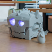 Voice-Activated Bokoblin Treasure Chest - Switch Game Card Storage Box with Sound Effects & Glow