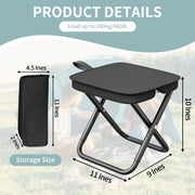 2-Pack Portable Folding Camping Stools