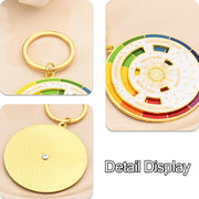 Creative Color Wheel Keychain – Interactive Enamel Spinner Keychain