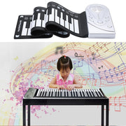 Collapsible Silicone Keyboard - Full 61 Keys Portable Piano