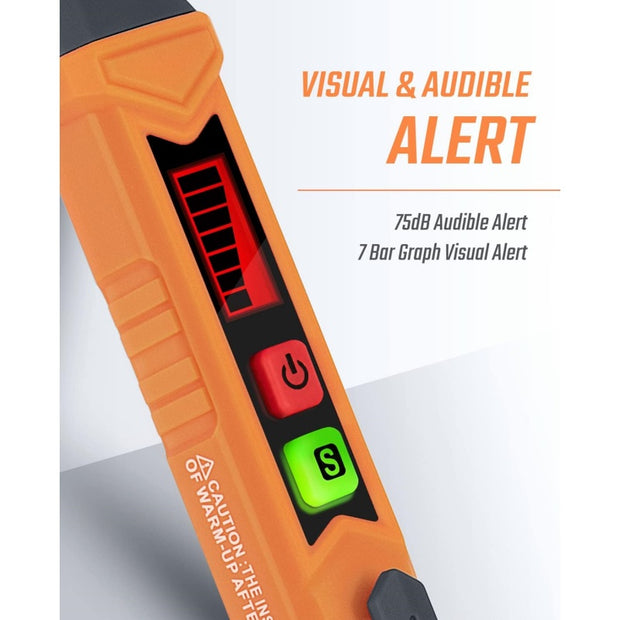 Home Gas Leak Detector - Portable Combustible Gas Sniffer with Audio/Visual Alarm for Methane