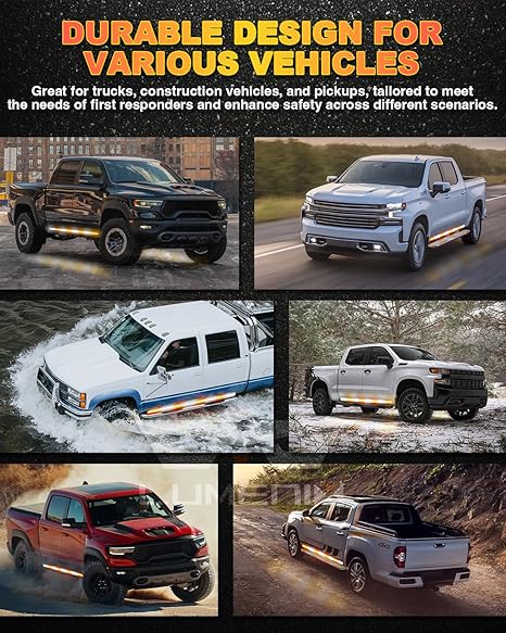 70" Dual-Row LED Strobe Strips - 864 LED Emergency Vehicle Lights