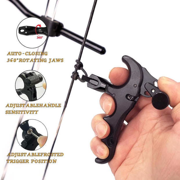 360° Rotatable Thumb Release for Compound Bows
