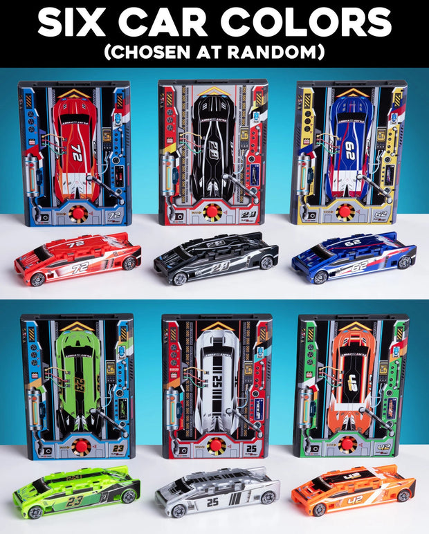 Flat-to-Fast Launcher Car - The Thinnest Transforming Toy Car!