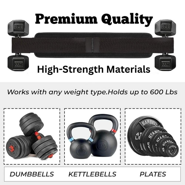 Hip Thrust Belt – Heavy-Duty Glute Training with 600 lbs Capacity