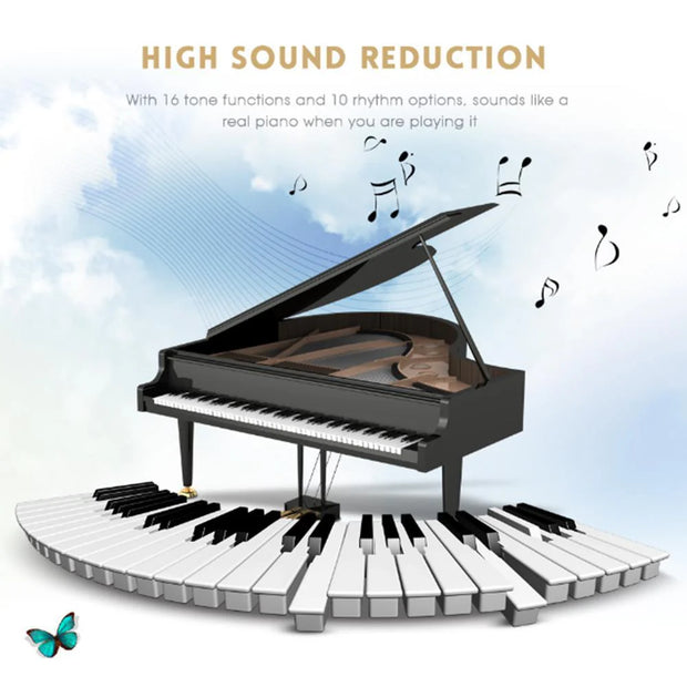 Collapsible Silicone Keyboard - Full 61 Keys Portable Piano