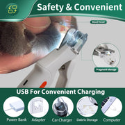 2-in-1 Pet Nail Trimmer & Grinder with LED Light