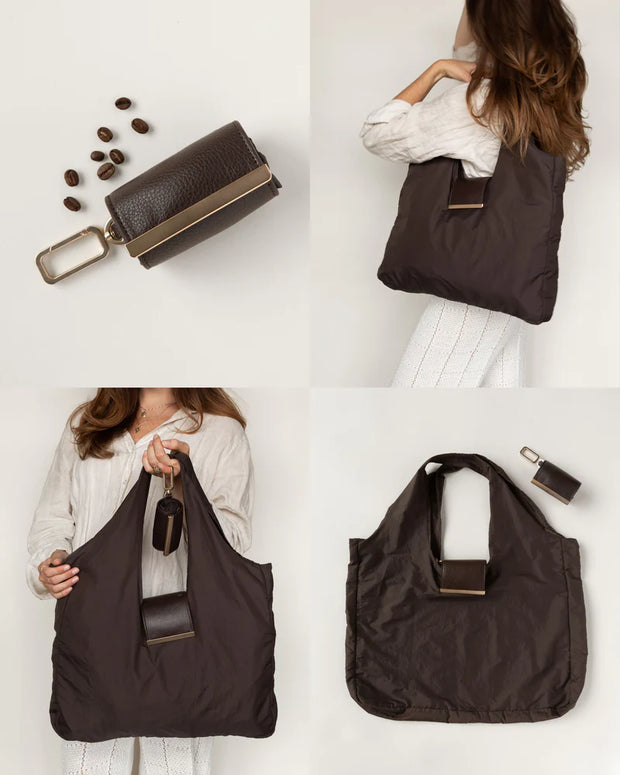 Keychain Tote Bag - Compact Expandable Shopping Bag That Fits On Your Keys