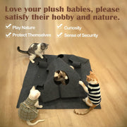 Durable Activity Cat Mat – Foldable Space-Saving Interactive Scratching Play Rug for Cats