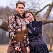 Medieval Renaissance Accessory Set – Lace Pouch, Potion Bottles & Arm Cuff for Cosplay and Halloween