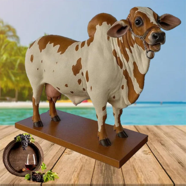 Bull Liquor Dispenser – Handmade Rustic Drink Server for Home Bar