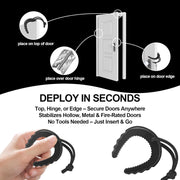 First Responder Door Stop – Reliable Emergency Door Wedge with Nylon Cord