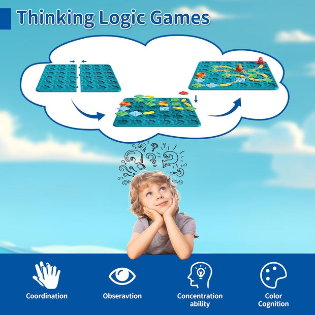 Kids Logic Puzzle Game - 200+ STEM Challenges with 4 Difficulty Levels